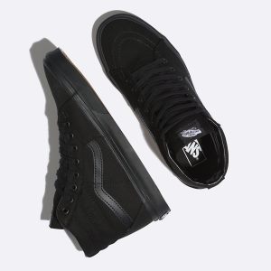 Vans Bayan Spor Ayakkabı Canvas Sk8-Hi Siyah Türkiye | 56918-728